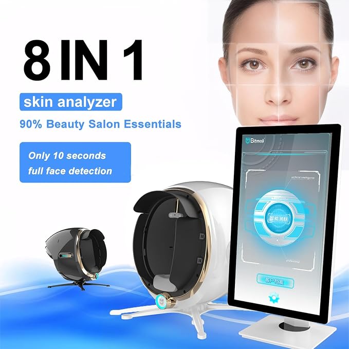 Professional Skin Analyzer Machine - Cobbawe Facial Skin Detection & Analysis for Healthy Skin Care （MJ-W-21.5）
