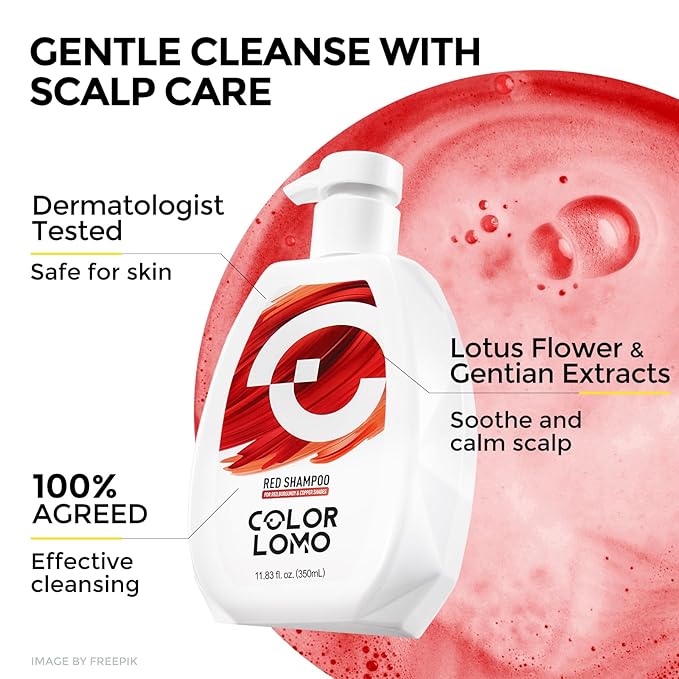 Ultra Color Safe Shampoo | Help Prevent Fading & Provide Subtle Color Replenishment | Prolong Color Vibrancy and Enhance Shine | Vegan & Cruelty-Free Formula | For Red Color Treated Hair