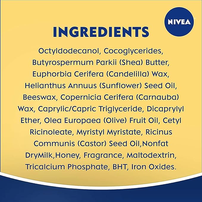 Nivea Milk and Honey Lip Care 0.17 Ounces (Pack of 3