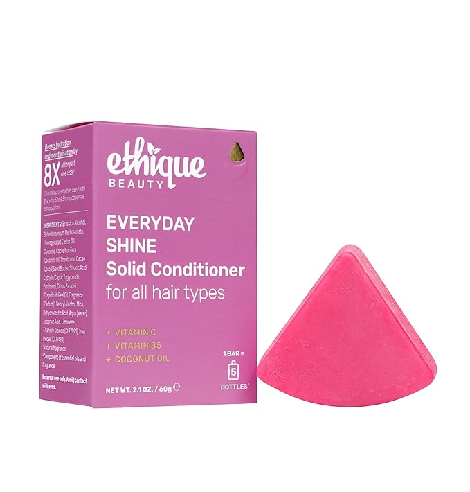 Ethique Everyday Conditioner Bar for soft, shiny hair with Vitamin C - Plastic-Free, Cruelty-Free, Vegan, 2.12 oz - Formerly The Guardian
