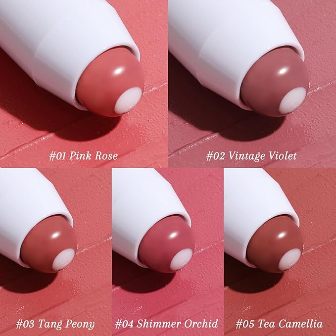 Tinted Lip Balm Plumper, Glossy, Pump Lips, Lightweight, Moisturize & Tint with Jojoba Seed Oil, Vegan Lipbalm Lip Care, Pink Rose