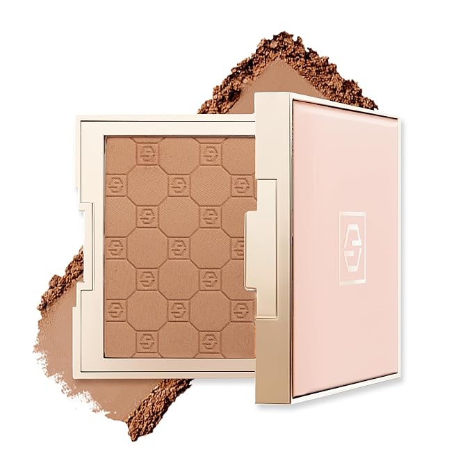 Jouer Soft Focus Hydrate & Setting Powder - Pressed Powder with Matte Finish - Blurring Powder for Fine Lines and Pores - Set Face Makeup Foundation or Concealer - Dark