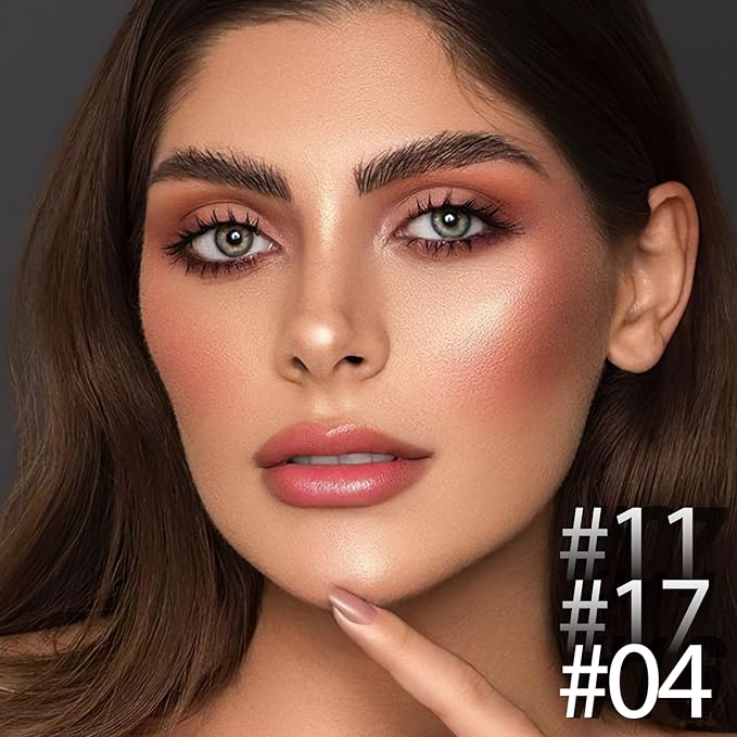 3 Pcs MEDIUM Contour Stick Set,Cream Blush & Highlighter Bronzer Pen,Long Lasting & Smooth Natural Face Contouring Illuminator,Professional Makeup Kit for All Skin