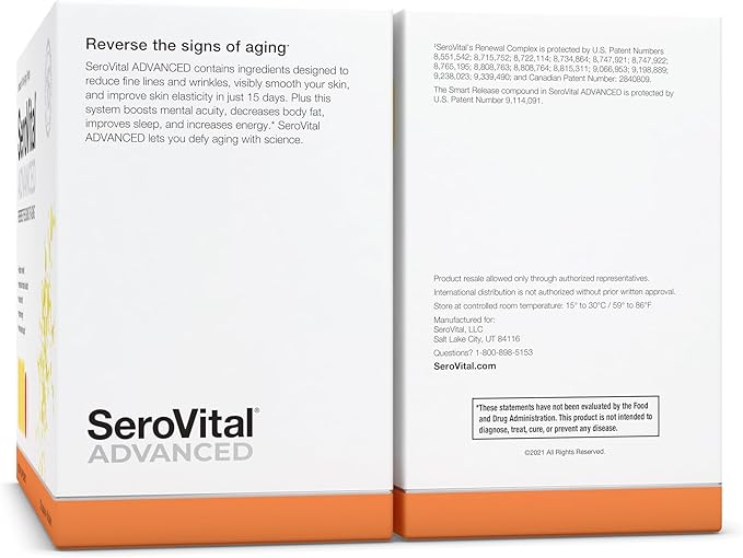 Serovital Advanced for Women - Anti-Aging Supplement for Women - Skin Benefits, Energy, and Sleep - 30 Day Supply