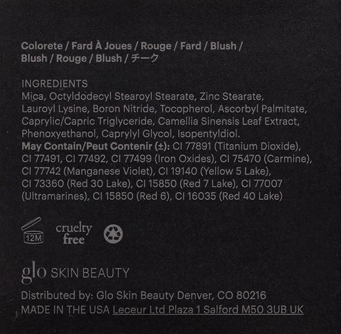 Glo Skin Beauty Blush (Melody) - Pressed Powder Blush for Cheeks, High Pigment Mineral Face Makeup Creates a Natural, Healthy Glow