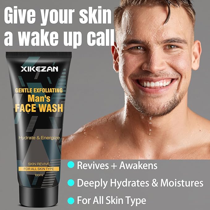 Gifts for Men,Mens Body Wash Gift Set Cleansing & Hydrating Skin w/Face Wash,Deodorant,Sandalwood & Cologne 3 in 1 Hair,Face & Body Wash,Mens Stocking Stuffers Christmas Gifts for Men Him Dad Husband