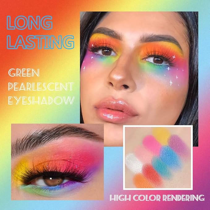 SUAKE 9 Colorful Light to Dark Matte Eyeshadow Palette. Highly Pigmented Pink Orange Blue Purple Eye shadow Paleta.Blendability Matte Makeup Powder Palet.paleta de sombras de ojos