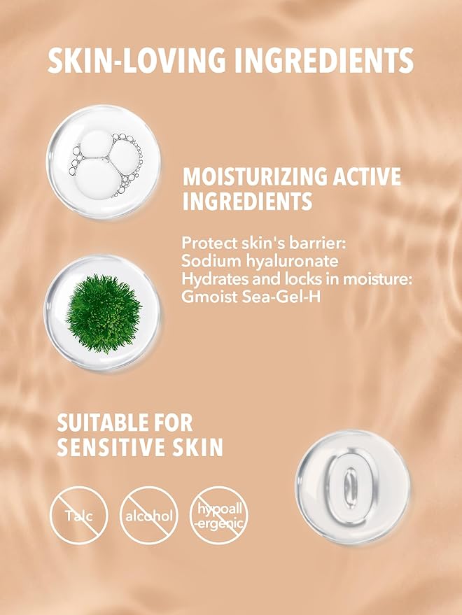 SHEGLAM Hydrating Cream Full Coverage Foundation Balm Long Lasting Concealer Face Foundation for Dry Skin - Fair