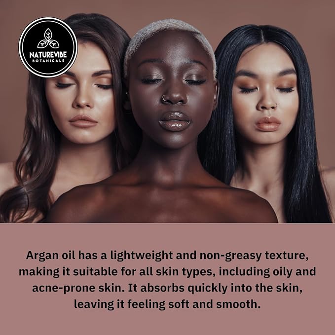 Naturevibe Botanicals Argan Oil 32 Ounces | 100% Pure and Natural | Great for Skin Care and Hair Care