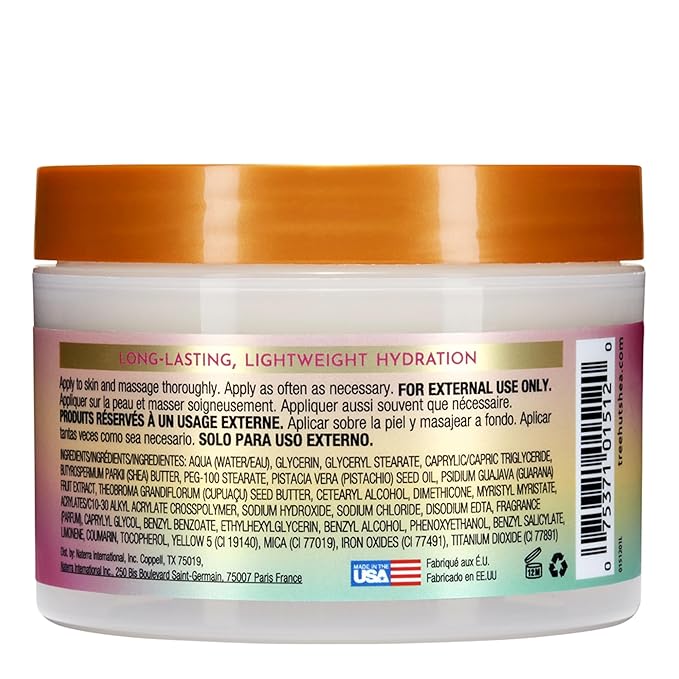 Tree Hut Tropic Glow Whipped Body Butter, Warm Scent with Almond, Golden Amber, and Australian Sandalwood, Long-Lasting Hydration for Soft, Glowing Skin, 8.4 oz