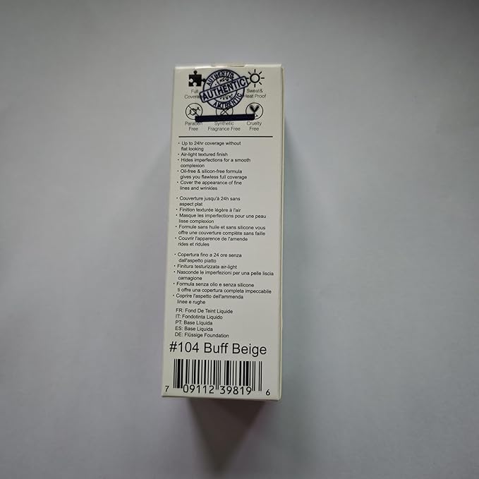 BestLand 2Pack PHOERA Foundation Full Coverage Liquid Foundation Cream - Long-lasting Lightweight Concealer - Oil-Free Formula - Natural Shade - Suitable for All Skin Types (2 Pack Nude #102)