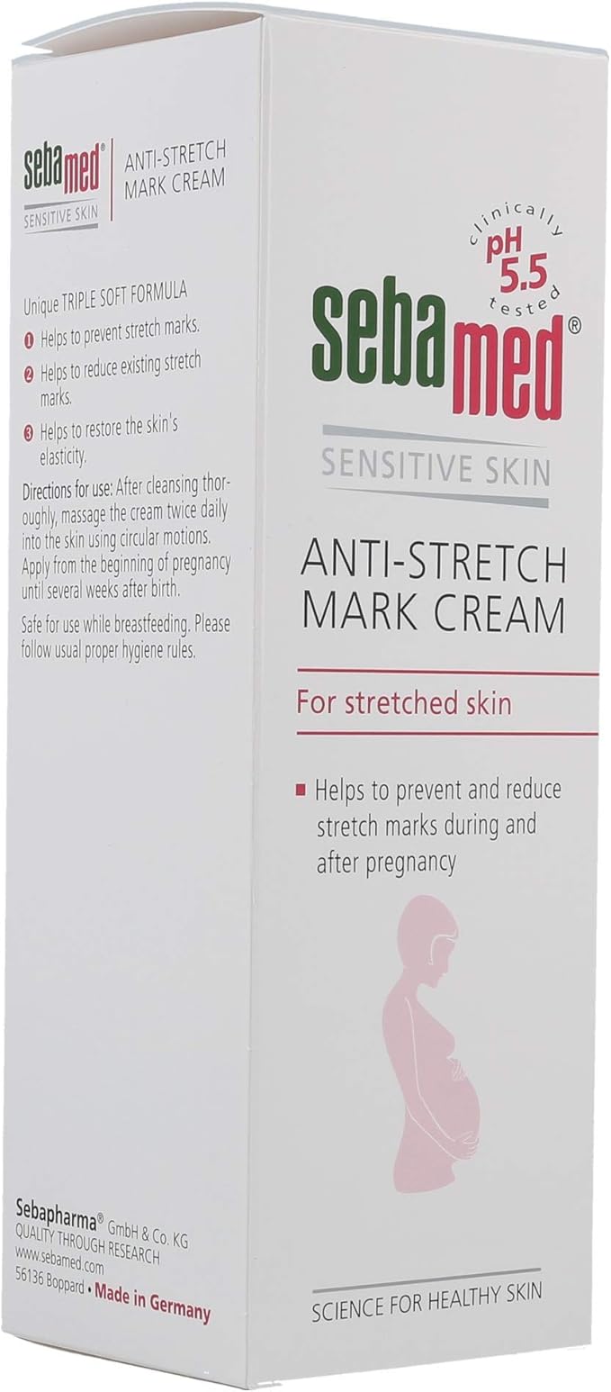 Sebamed Anti-Stretch Mark Cream Stretch Mark Cream - for Pregnancy Stretch Mark & Prevention Oil - Stretch Mark Removal Cream for Pregnant Women, Mothers - Safe for All Ages & Skin Types