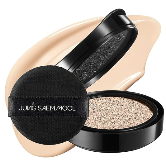 JUNG SAEM MOOL Essential Skin Nuder Cushion 17 Fair Pink 0.49 Fl Oz (Refill Only, SPF 50 Broad Spectrum) | Natural Radiant Finish, Lightweight Hydration, Korean Cushion Foundation