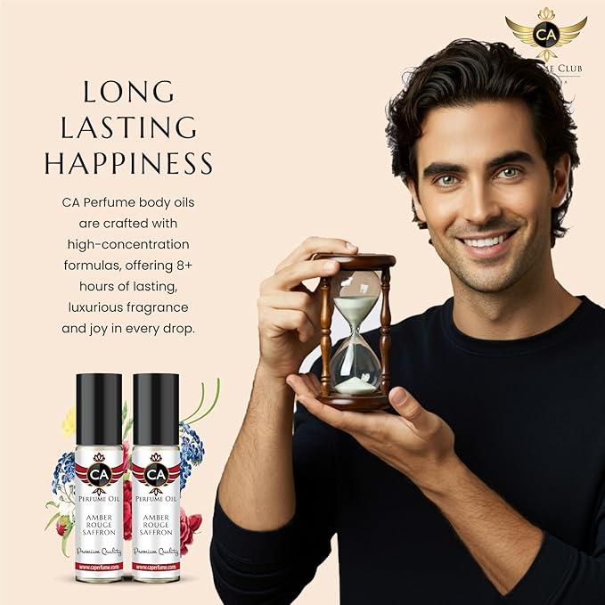 CA Perfume Impression of Tuscan Leather For Men Fragrance Body Oil Roll-On 0.3 Fl Oz/10ml
