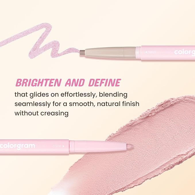 COLORGRAM Under Eye Highlighter Stick 01 Warm Tone | Silky-Smooth Long-Lasting Highlighter & Contouring Stick for Smudge-Proof, Shining Daily Makeup | K-Beauty Face Highlighters & Luminizers