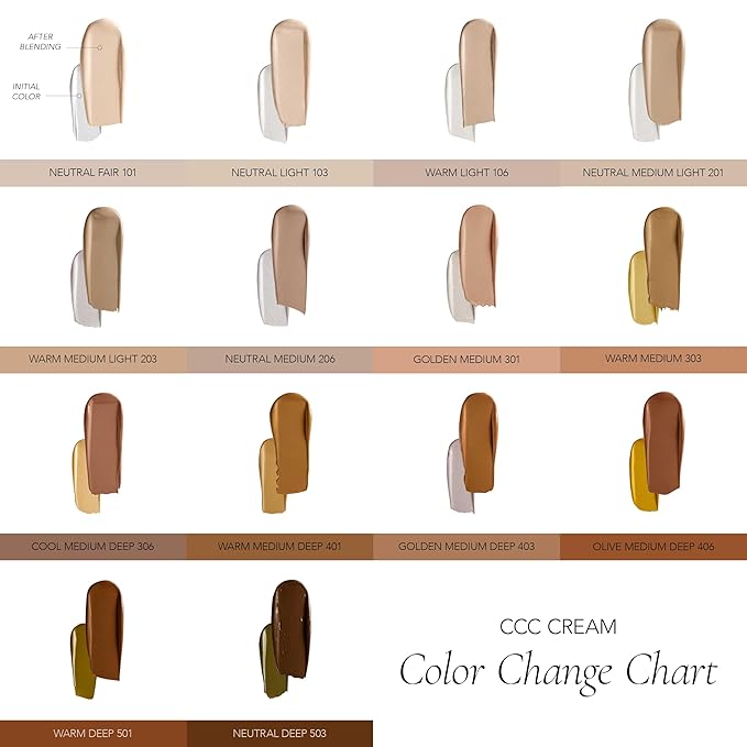 CLE Cosmetics CCC Cream (Golden Medium Deep 403 / SPF 50) - Hydrating, Light to Medium Coverage Foundation with Sunscreen - BB & CC Cream Hybrid - 1 fl oz