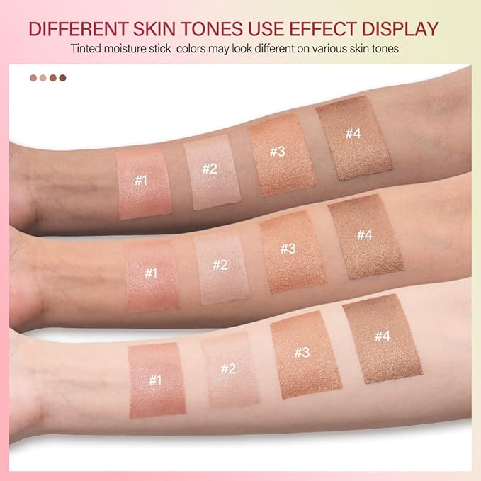 Bronzer Stick 4 Colors Blendable and Buildable Face Bronzer Face Shaping Long Lasting Cream Contour Bronzer Stick (02 Soft Glow)