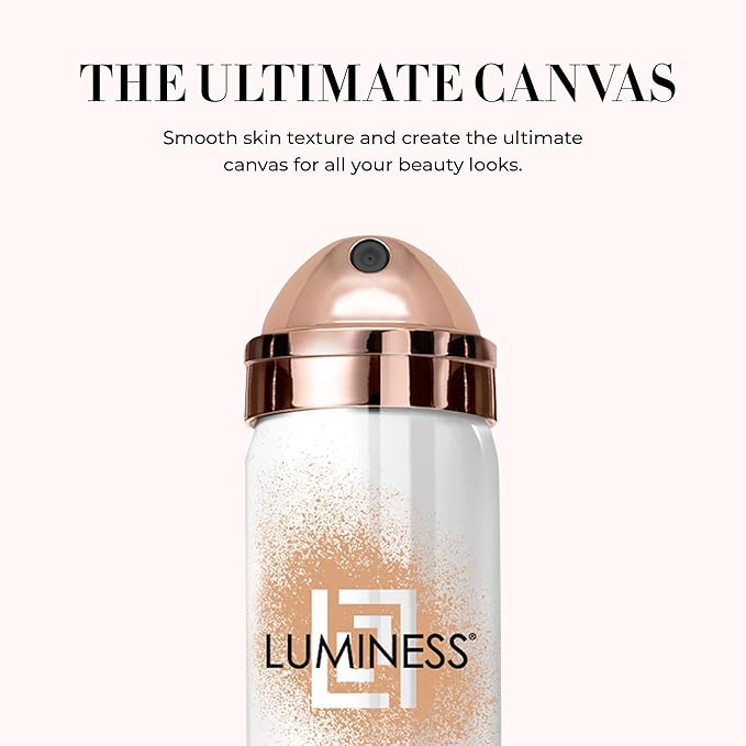 LUMINESS Airbrush Primer Hydrating Spray - Primes, Hydrates and Smooths Skin Texture for The Ultimate Canvas for Foundation Application - Hydrolyzed Silk & Hyaluronic Acid - 1.66oz