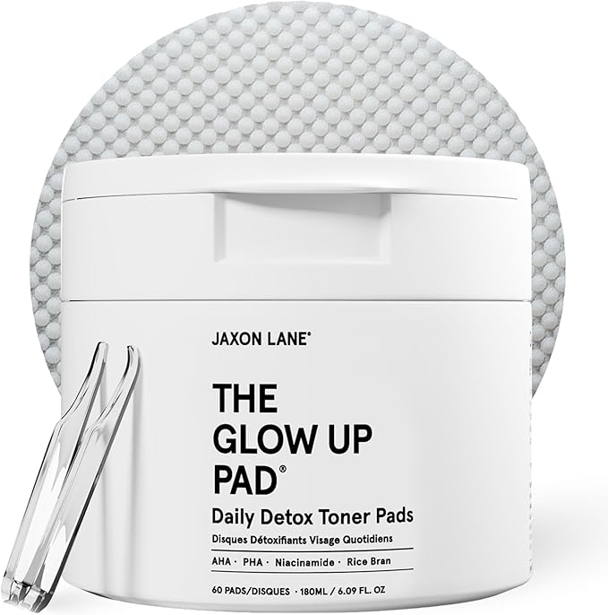 Rice Toner Pads Korean Skin Care Daily Exfoliating Pads for Face: THE GLOW UP Centella AHA PHA Niacinamide Brightening Toner for Mens Skincare, Facial Cleansing, Acne Pores, Dark Spots & Skin Radiance