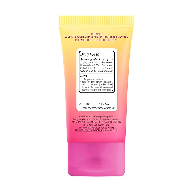 NYX PROFESSIONAL MAKEUP Blurscreen SPF 30 Primer, 3-in-1 Blurring Makeup Primer with Sunscreen, Vegan Formula with No White Cast or Greasy Feeling