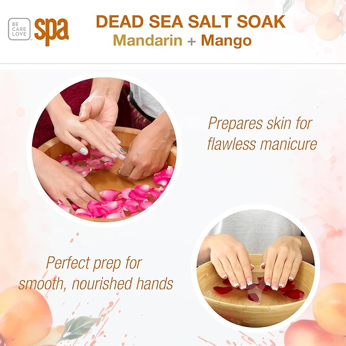BCL SPA Dead Sea Salt Soak, Mandarin + Mango, 16 oz
