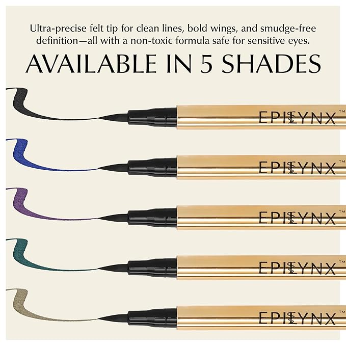 Waterproof Liquid Eyeliner - Smudge-Proof, Long-Lasting Vegan Liquid Eyeliner Pen with Precision Tip for Smooth Application, Gluten-Free, Hypoallergenic Eye Liner - 2mL Black