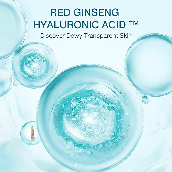 DONGINBI Red Ginseng Hydra Bounce Cream Fresh Travel Kit - Hydrating and Nourishing Skincare Set- Hydra Bounce Softener 15ml, Emulsion 15ml, Cream 7ml