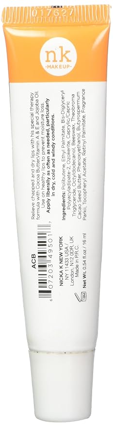 Nicka K Cocoa Butter Lip Therapy, 0.54 Ounce