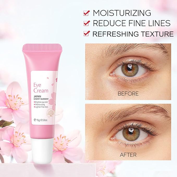 Sakura Skin Care Set, Face Care Sets for Women, 5Pcs Face Moisturizer Set Include Sakura Cream, Sakura Cleanser, Sakura Serum, Sakura Eye Cream, Sakura Mud Mask, Skin Care Gift Set for Teen Girls