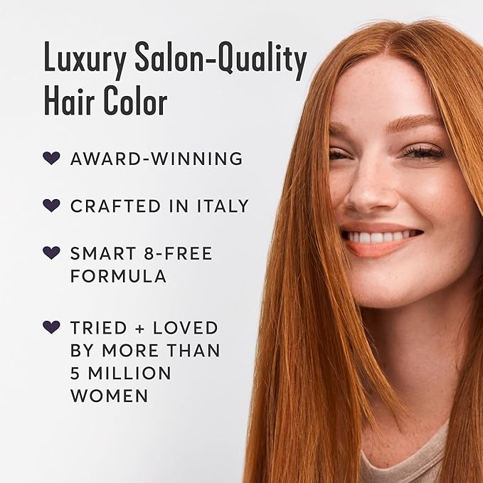 Madison Reed Radiant Hair Color Kit | 5NRM Dark Auburn Red (Trieste Red) for 100% Gray Hair Coverage | Salon Quality Permanent Hair Dye | PPD-Free & Ammonia-Free | (Packaging May Vary) 2 Pack