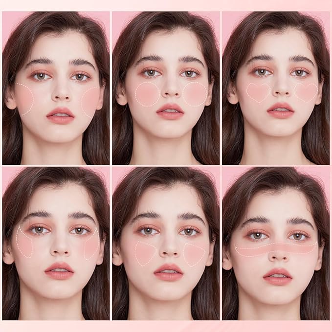 FOCALLURE Silky Cream Liquid Blush,Leaving a Matte Dewy Makeup Look,Easy to Apply and Create a Natural Flush,Long Lasting and Lightweight Cheek Blush Face Makeup,WILD ONE