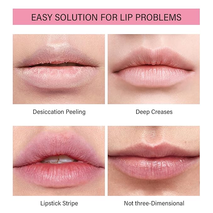 Lip Glowy Balm,Hydrating Moisturizing Lip Balm for Dry Cracked Lips,Sheer Tint Color,Shiny Glossy,Long Lasting Lip Moisturizer Nourishing Lip Care Lip Repair Gel Peptide Lip Treatment ChapStick-04#