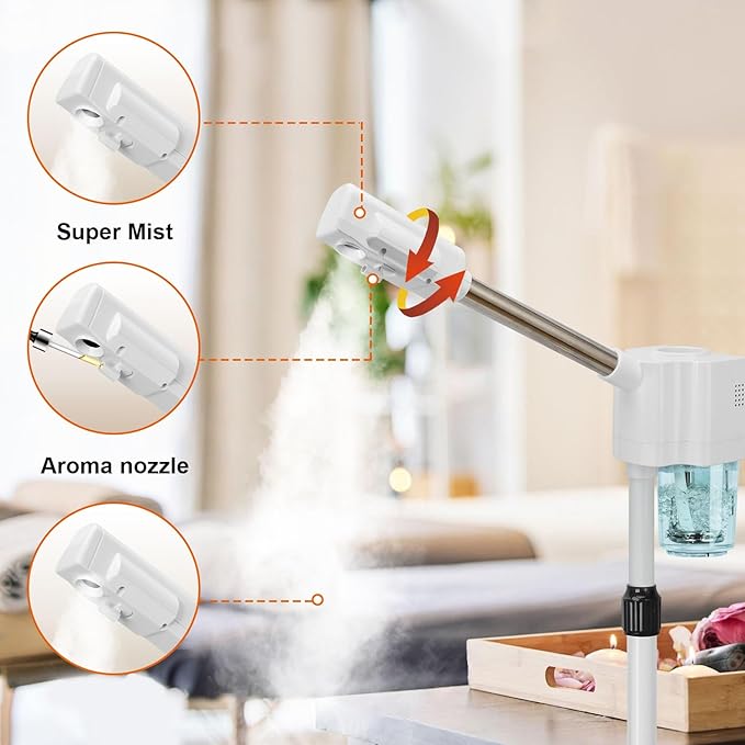 JOSTZHXIN Professional Facial Steamer, Esthetician Face Steamer Hot Mist, Facial Steamer for Home Beauty Salon Spa