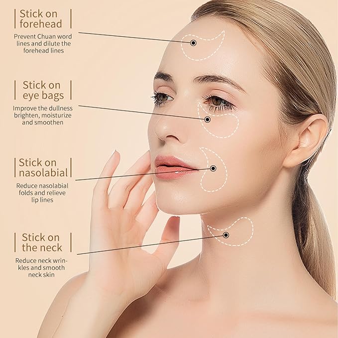 Under Eye Patches, 24K Gold Eye Mask, Reduce Puffy Eyes, Dark Circles, Eye Bags, Eye Patches with Collagen, Anti-Aging Rejuvenating Moisturizing Skin Care for Anti-Wrinkle Eye Masks 60PCS
