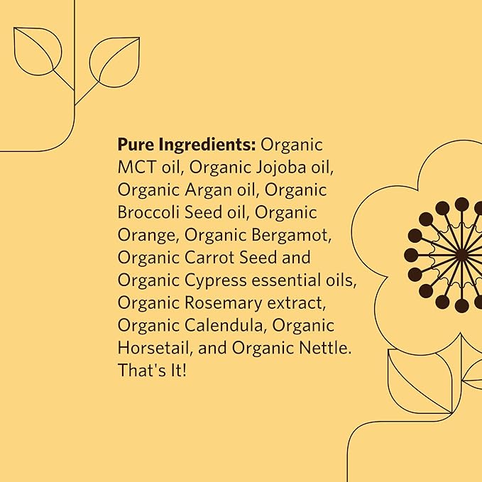 Moon Valley Organics Organic Hair Therapy for Every Type of Hair With MCT Oil, Jojoba Oil, Argan Oil, And Rosemary - Reduce Frizz, Hydrate, Heal Damaged Hair