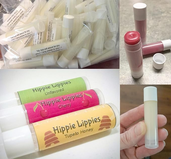 Honbay 30PCS 5g Clear Empty Lip Balm Containers Empty Tubes