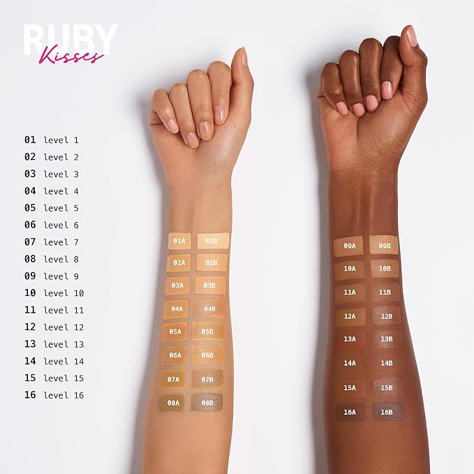 Ruby Kisses 3D Face Creator Cream Foundation & Concealer, 12 Hours Long Lasting, Medium to Full Coverage, Non-Greasy, Ideal for Makeup & Contour Palette (Level 6)