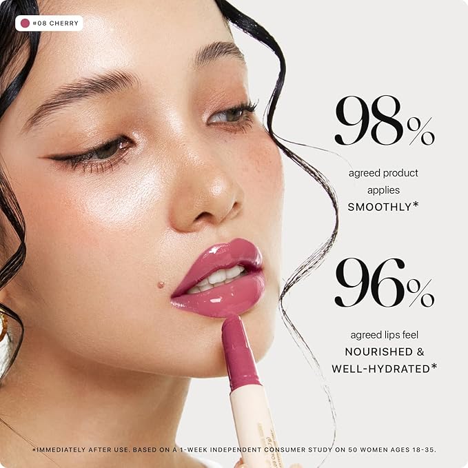 Nature Republic HONEY MELTING LIP (08 DARK CHERRY CHOUX) SOFT LIP STICK, Hydrating Gloss, Moisturizing balms, Sheer tint, Shine & Nude, Glowy Finish, korean make up
