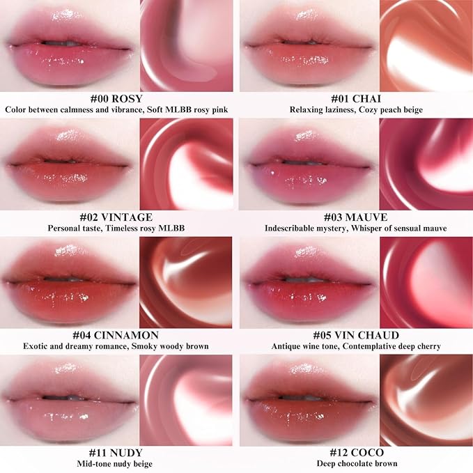 BBIA Glow Tint – Lip Plumping Volumizing Glossy & Glowy Lip Stain Naturally Moisturizing Comfortable Texture Lightweight Long-Lasting Vivid Color Non-Sticky Korean Makeup (00 ROSY, Pack of 1)