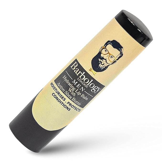 Men's Moisturizing Lip Balm for Chapped Lips with Organic Moroccan Argan Oil, Lightweight Formula Leaves Zero Residue, 0.17oz (Pack of 1)