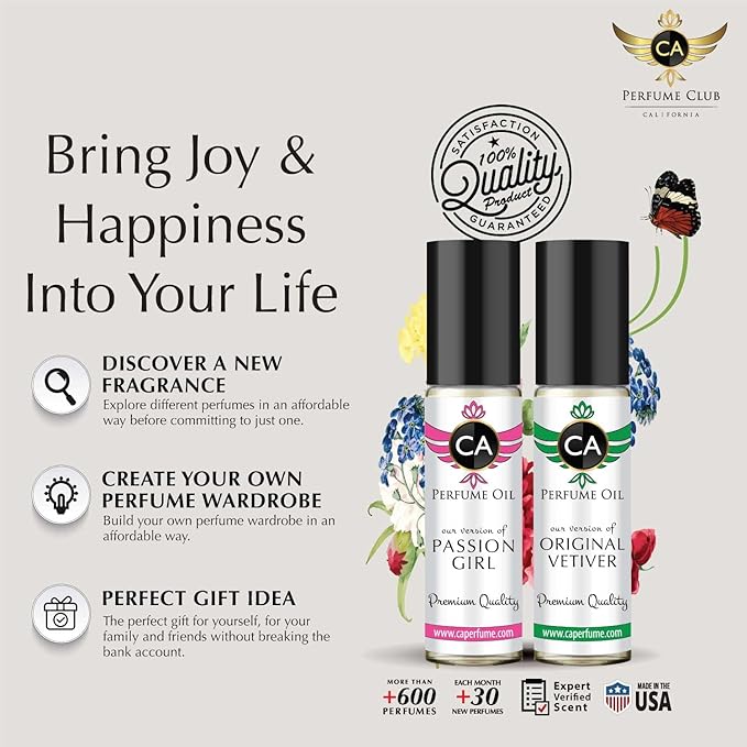 CA Perfume Impression of Addict for Women Replica Fragrance Body Oil Dupes Alcohol-Free Long Lasting Roll-On 0.3 Fl Oz/10ml