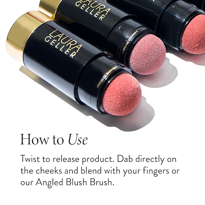 LAURA GELLER NEW YORK Serum Blush Tint, Lightweight Liquid Blush for Cheeks, Weightless Watercolor Sheer Finish, Blushing Berry