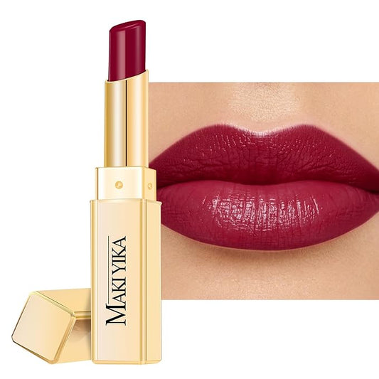 MAKI YIKA Moisture Dark Berry Lipstick for Women Hydrate Lip Gloss for Dry Cracked Lips Weightless Glossy Lip Color Juicy Finish,M039 Blush Berry