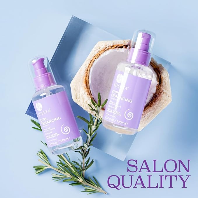 Luseta Curl Enhancing Hair Oil Define Curl & Restore Bounce Anti-frizzing and Smoothing for Curly Hair Type 3.38oz