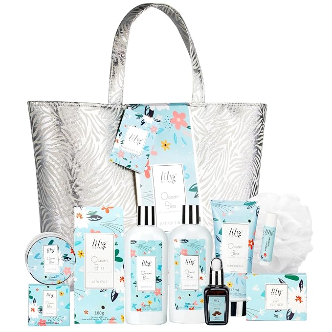 Mothers Day Gifts for Mom XXXL Relaxing Perfumes Spa Gift Set Luxury Bath & Body Gift Set with Shower Gel | Christmas, Birthday, Pampering Gifts for Her, Wife Self Care Bridal Shower Pamper Kit