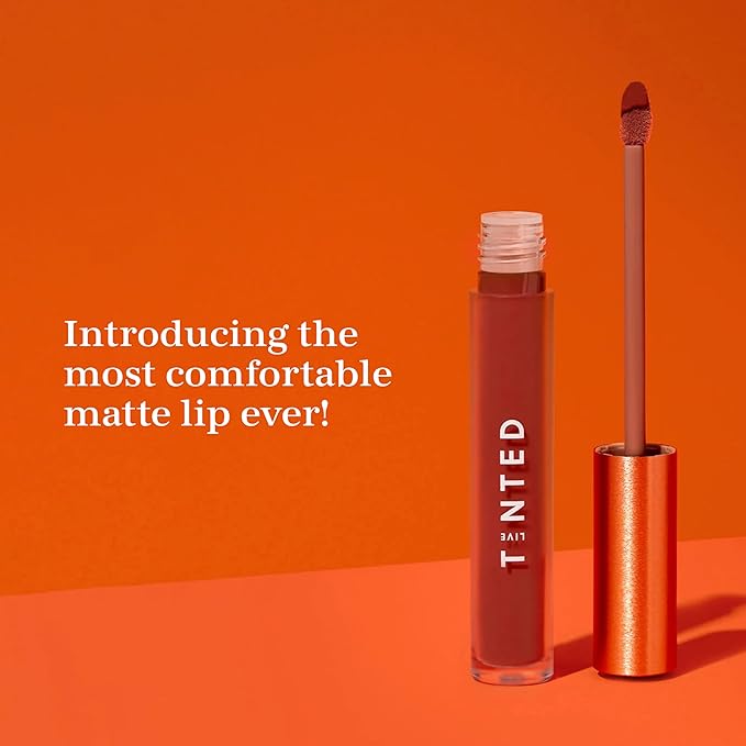 Live Tinted Huelip Liquid Lip Crème - Weightless, Long-Lasting Liquid Lip with Hyaluronic Acid and Jojoba Oil For a Soft, Comfortable, Moisturized Finish - 0.09 fl oz - Taupe