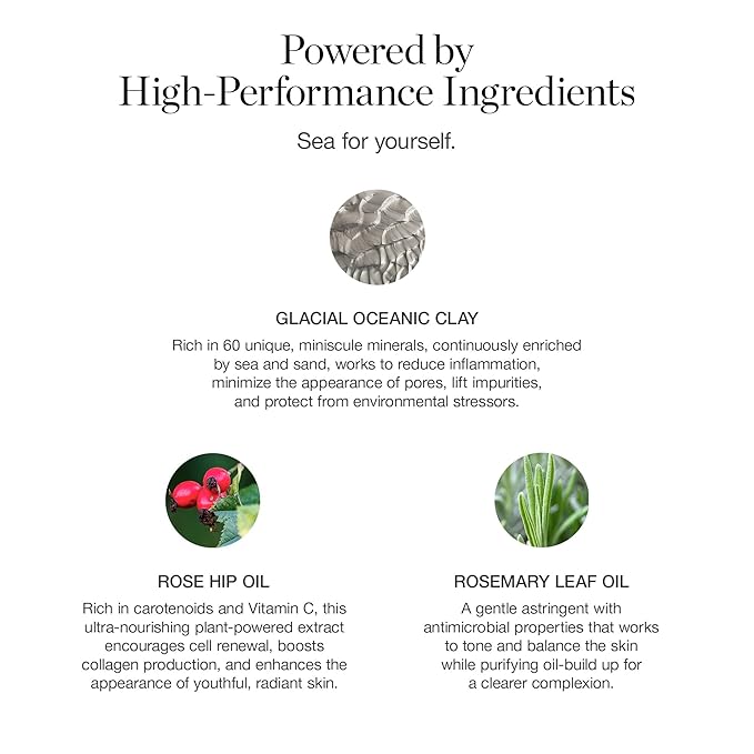 Ogee Clay Mask - Glacial Clay Detox Mask for Face