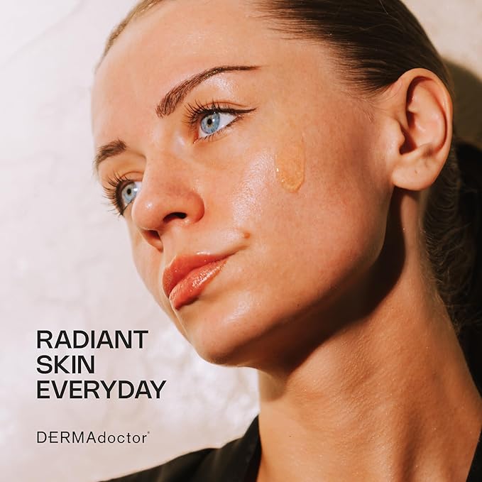 DERMAdoctor Vitamin C Facial Cleanser, Daily Face Wash, Toner, Makeup Remover | High-Potency Vitamin C from Kakadu Plum, Facial cleanser, Face Scrub, Cleanse Pores, Removes oil, Sunscreen, Pollutants