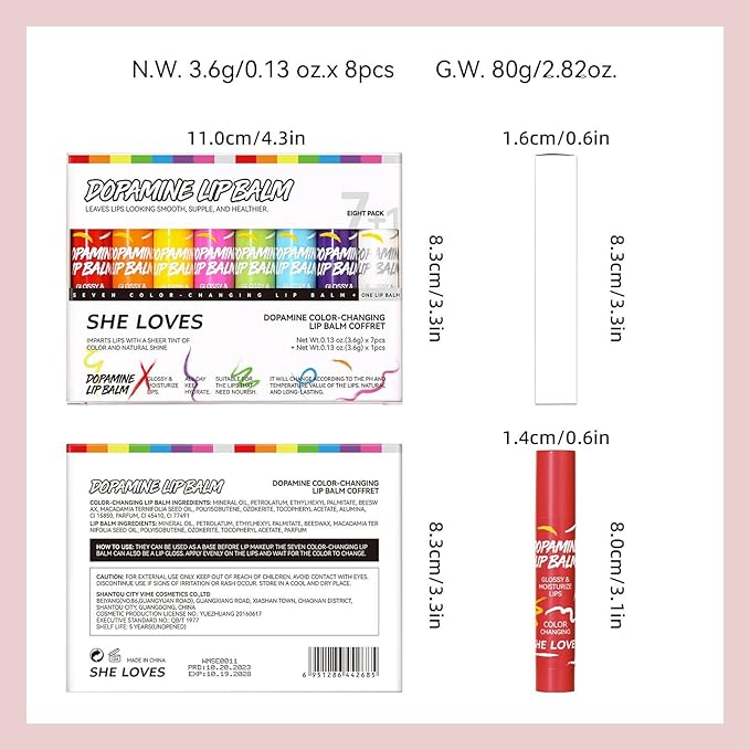 Tinted Lip Balm, Lip Moisturizer For Very Dry Lips, Lip Balm Hydrating, 8pcs Color Lip Balm Set Nourishing Cracked Lips, Lip Tint Lip Care Products Birthday Gifts Set For Teens