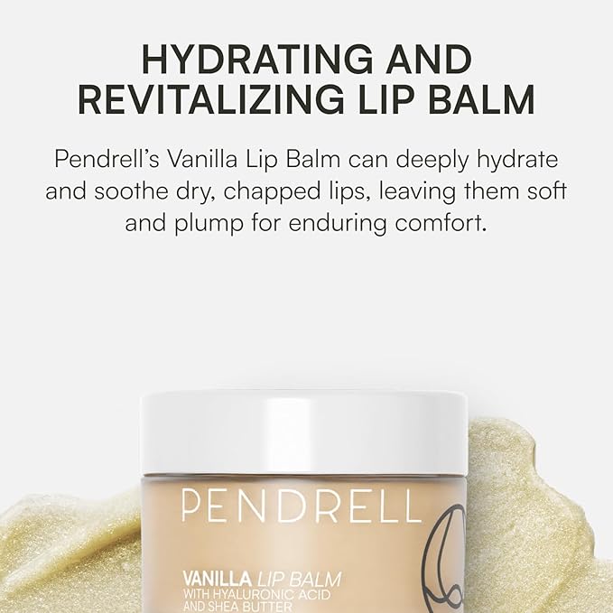 Vanilla Lip Balm - Soothing and Hydrating Lip Balm for Men and Women - Infused with Hyaluronic Acid, Shea Butter and Vitamin E - 30g